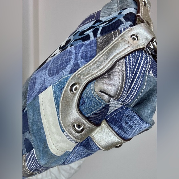 Coach Carly Denim Patchwork Vintage Y2K EUC - Picture 12 of 16